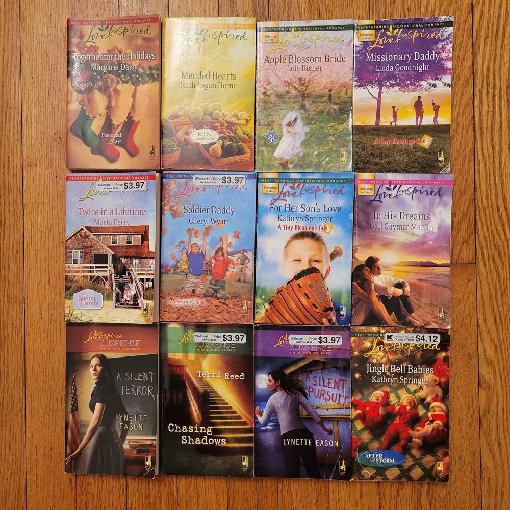 Love Inspired Inspirational Romance Suspense Novels Lot 12 Books Gift
